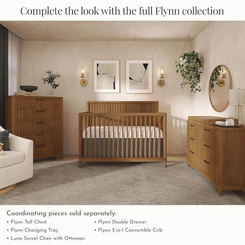 Image of Evolur Flynn Full-Size Bed Conversion Rails, Designed & Tested Cribs, Durable Hardwood Build with Secure Mattress Slats, Easy Assembly - Sedona
