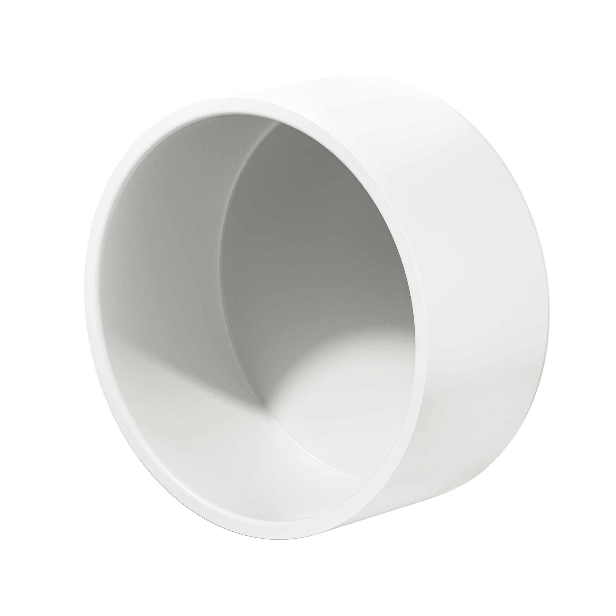 pbugac 1 Pack 6inch PVC End Cap Fitting for Schedule 40 PVC Pipe, White Slip Socket Cap Connector for Irrigation Pool Spa and Cold Water Lines