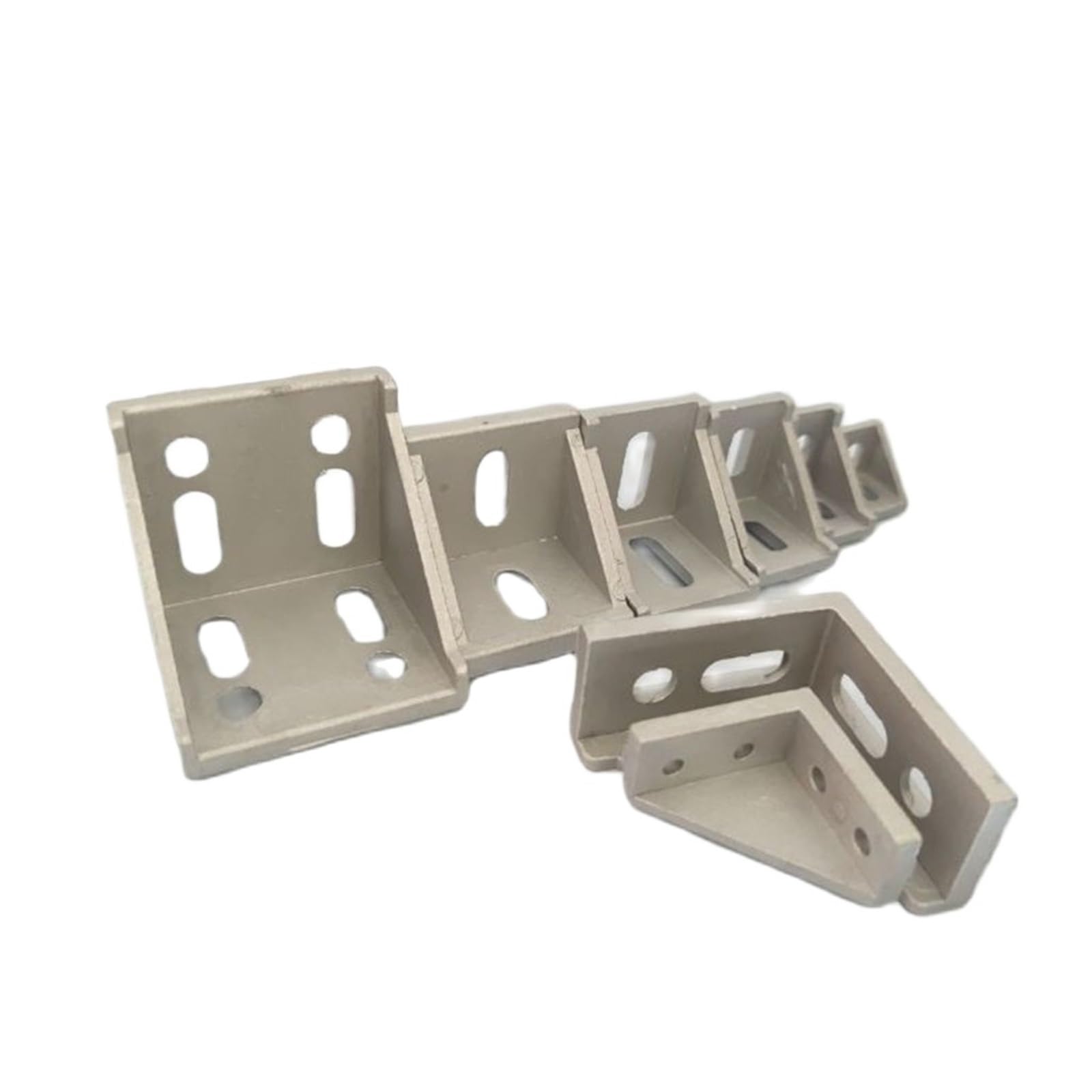 20/30/40/45/60 Złącze profilu aluminiowego Frezowanie CNC | Uniwersalne łączniki do mebli wiszących do półek, szafek i krzeseł(6060 Sliver)