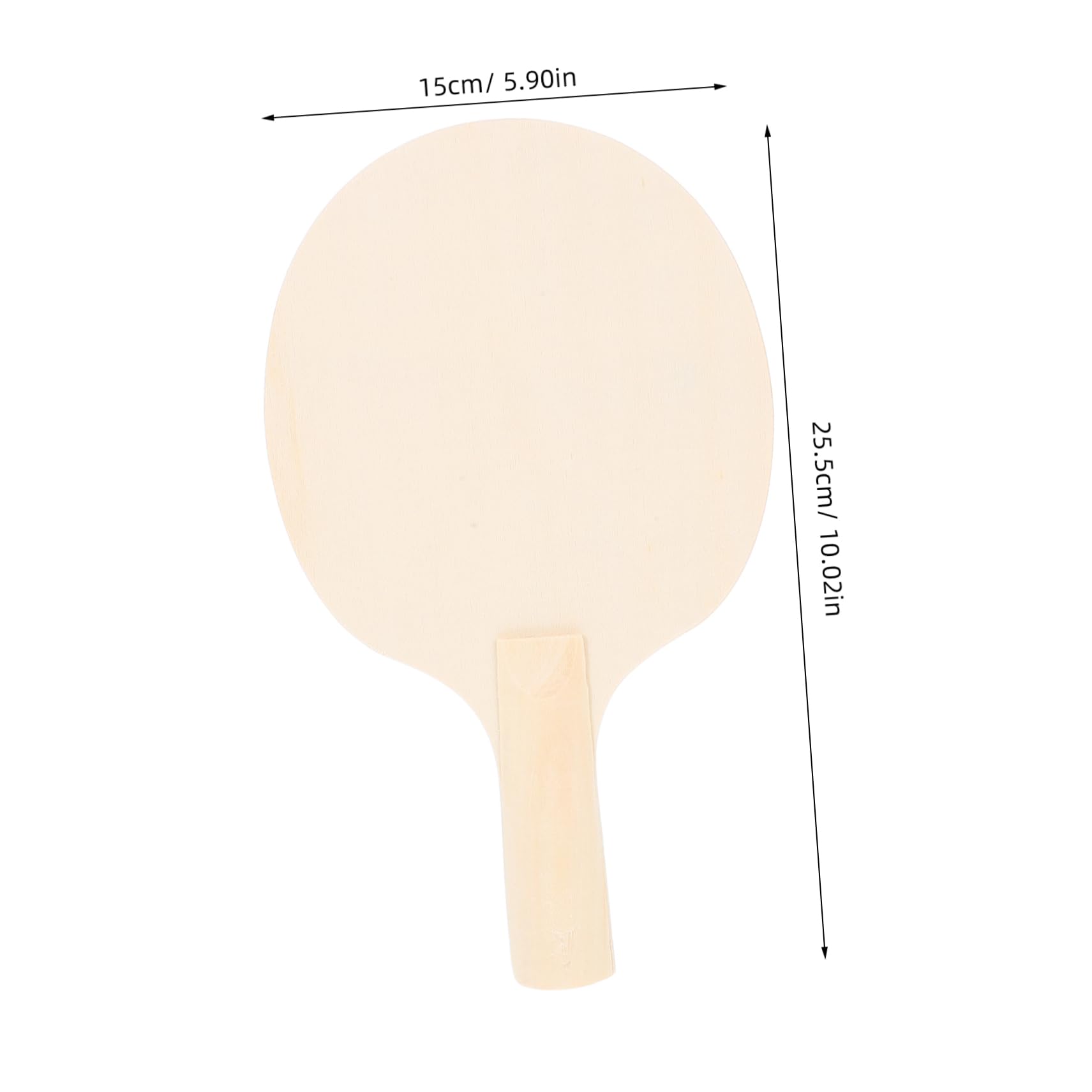Abaodam 4Pcs Unpainted Table Tennis Blanks for DIY Projects Paddles for Creative Painting for Crafts and Personal Playing Style