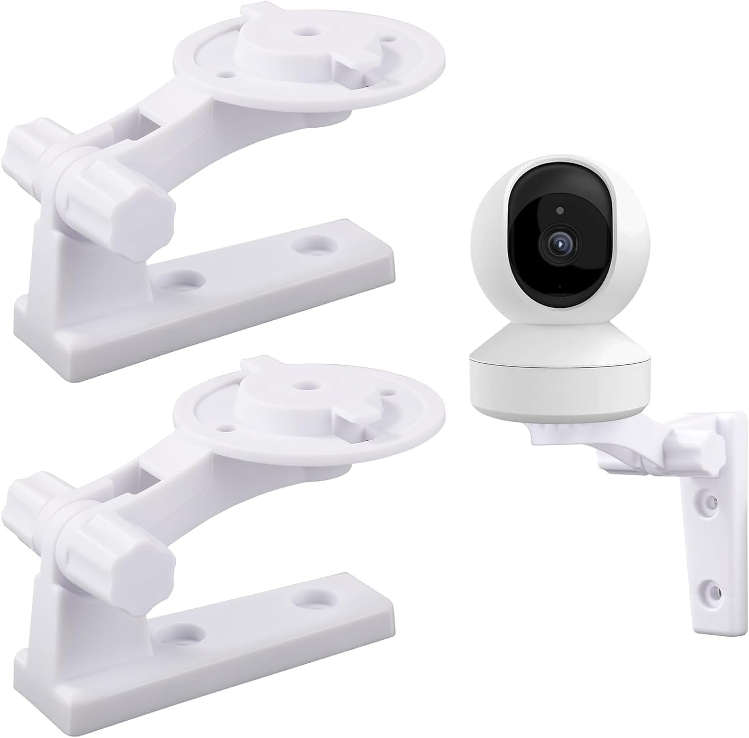 LOOKZOZO Baby Monitor Mount Bracket for Tapo C200/C201/C210/C211/C212/C220/C225 & Kasa EC70/EC71/KC410S, 180° Adjustable Swivel