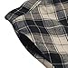Women Plaid Skirt with Pockets Midi Length High Elastic Waisted Skirts Vintage A Line Skirt Fall Winter Skirts for Work Blue 4XL