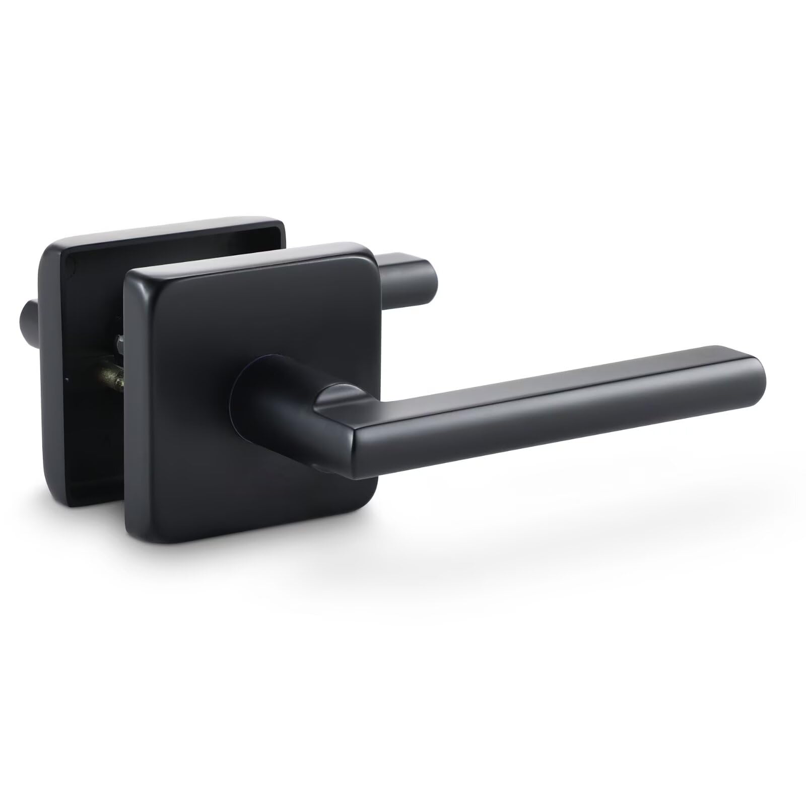 Linkaa Matte Black Door Handles - Push Lock Security -19 Linkaa Matte Black Door Handles - Push Lock Security -19