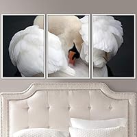 3 Piece Framed Canvas Wall Art Beach Birds Canvas Prints Home Artwork Decoration for Living Room,Bedroom - 16