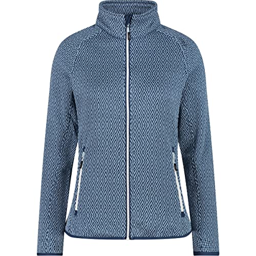 CMP - Knit-Tech-Fleece für Damen, Kristallblau-blaue Tinte, D38