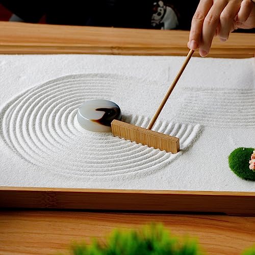 Kit Accesorios Zen Garden Tools - Rastrillos de Bambú Mini miniatura 2