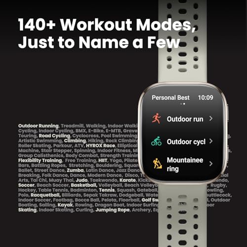 Amazfit Bip 6 Smart Watch 46mm, 14 Day Battery, 1.97" AMOLED Display, GPS & Free Maps, AI, Bluetooth Call & Text, Health, Fitness & Sleep Tracker, 140+ Workout Modes, 5 ATM Water-Resistance, Blush - Image 6