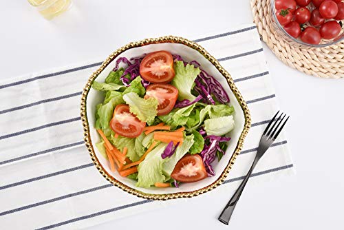 Tazón para ensalada Pampa Bay de porcelana Salerno blanco miniatura 5