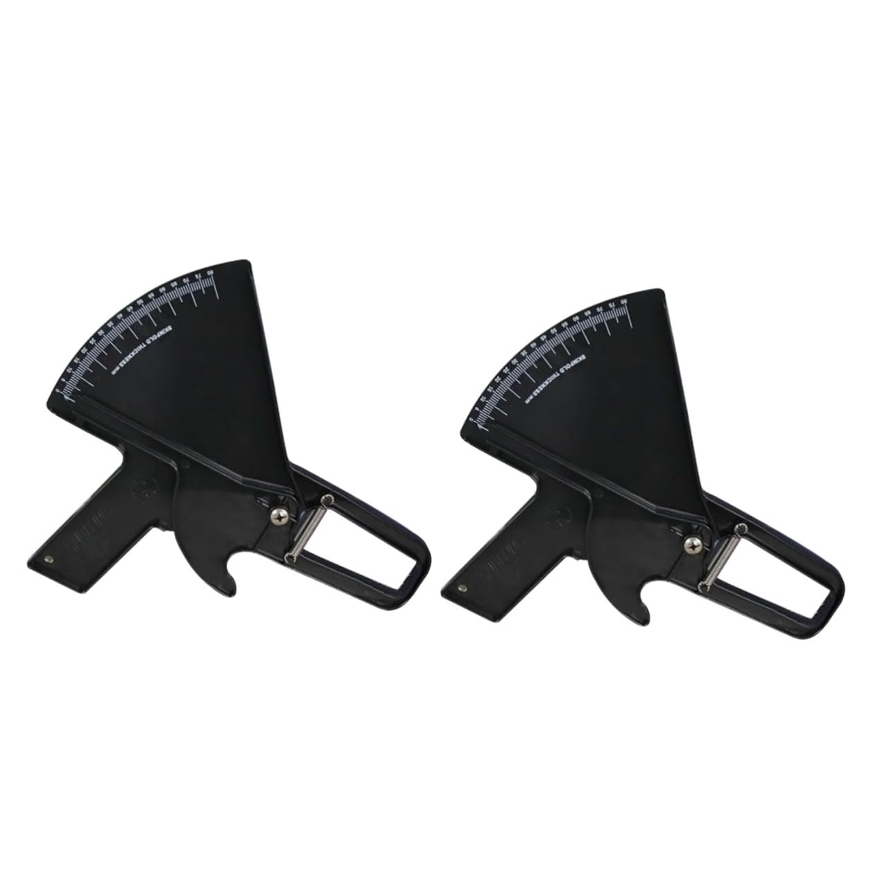 Mobestech 2pezzi Caliper Plicometro Per Misurazione Grasso Corporeo Tester Di Spessore Cutaneo Inossidabile Per Uomini e Donne Nero