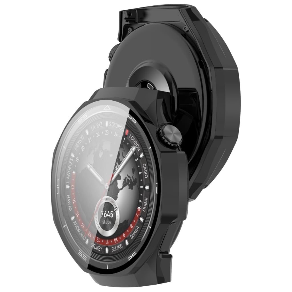 Obudowa PC Pokrowiec Ochronny Zmywalna Skóra Zderzaka do Zegarka GT5 Professional 46 mm