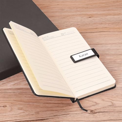 Image of Giftana Personalized Diary with Pen, Coffee Tumbler with Name, 3 in 1 Diary, Pen, Tumbler, Personalized Gifts for Husband Birthday, New Year Corporate Gifts for Employee (Black 4)