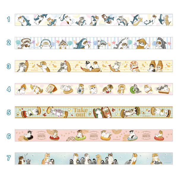 もふ⭐︎　マスキングテープ7点 Amazon.co.jp: mofusand マスキングテープコレクション 7個入りBOX