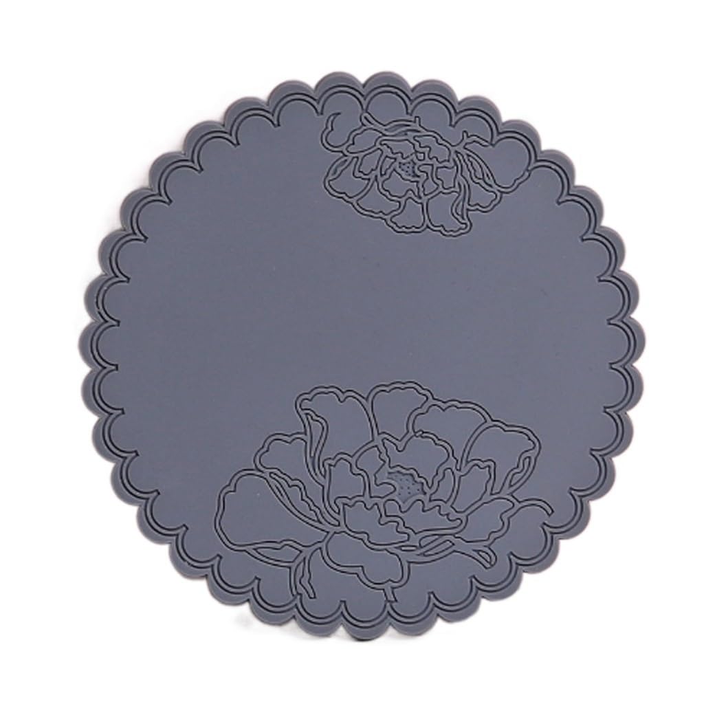 Sous-verres en silicone et tapis de tasse dentelle isolant chic