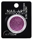 No daña las uñas naturales Medis Sun Glow - Polvo de purpurina de efecto nacarado.