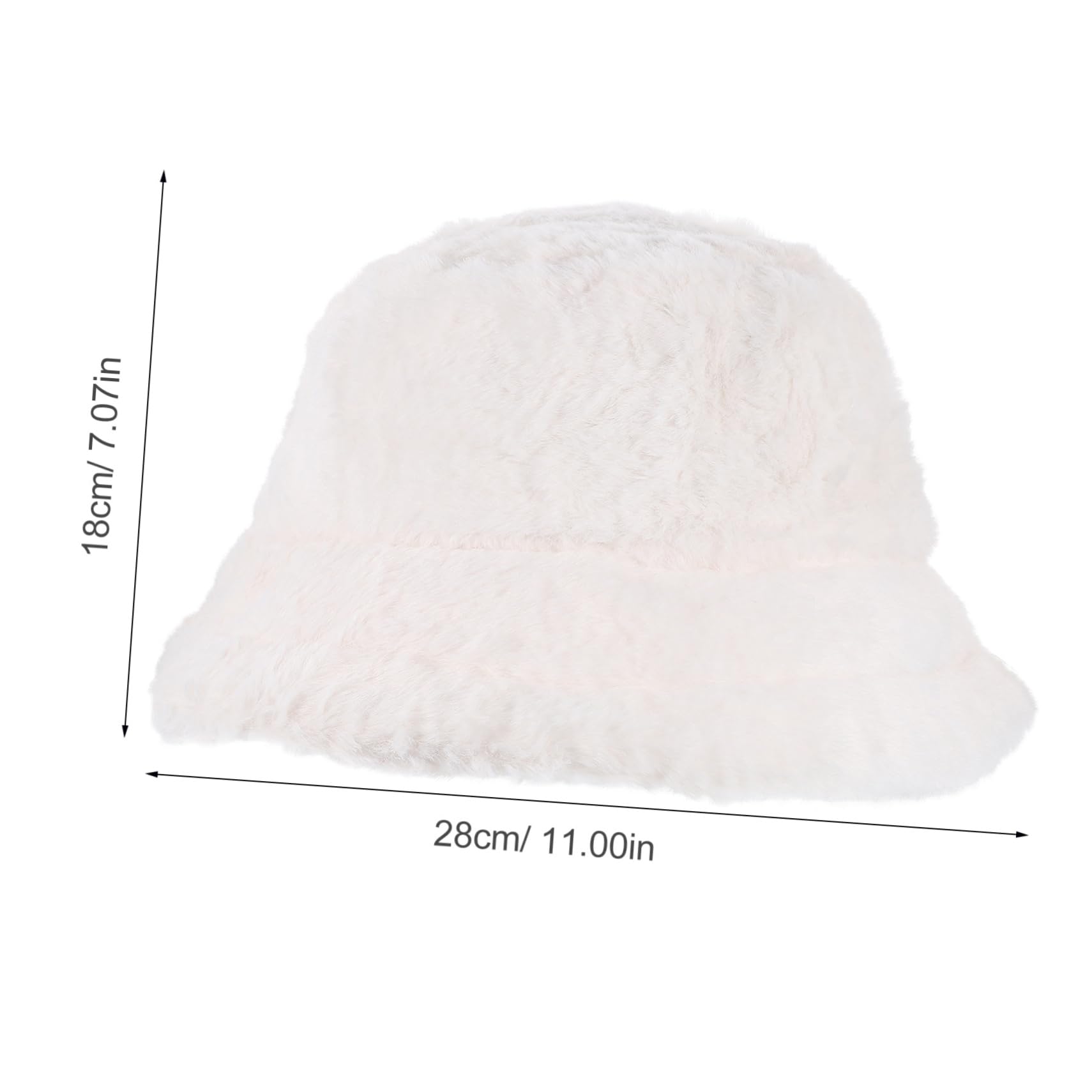Beaupretty Bucket Hat for Women Thick Warm Fisherman Cap for Outdoor Activities Cute for Cold Weather Stylish Sun Protection Accessory White