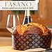 Panettone Italian Cake Classic - 26.4 Oz (750 gr) - by FASANO, Panettone Bread with Candied Fruit and Raisins, Perfect as Italian Gift, Product of Italy - Imported from Italy, Christmas Tin Gift