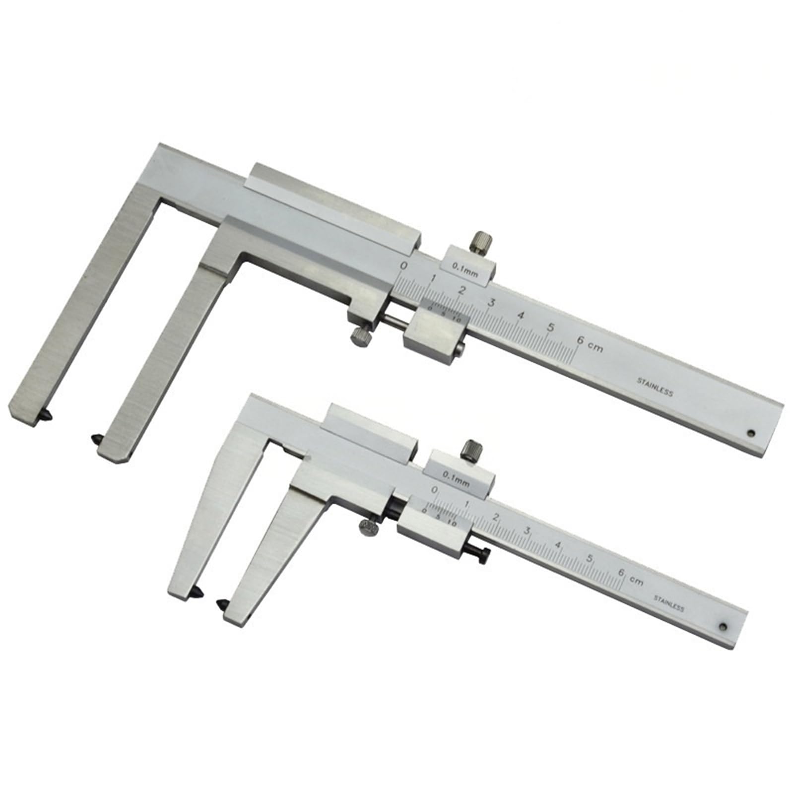 Pastilla de freno/disco freno Calibrador Vernier 0-60 0,1 mm Medidor espesor desgaste Longitud la mandíbula 50 Alta precisión