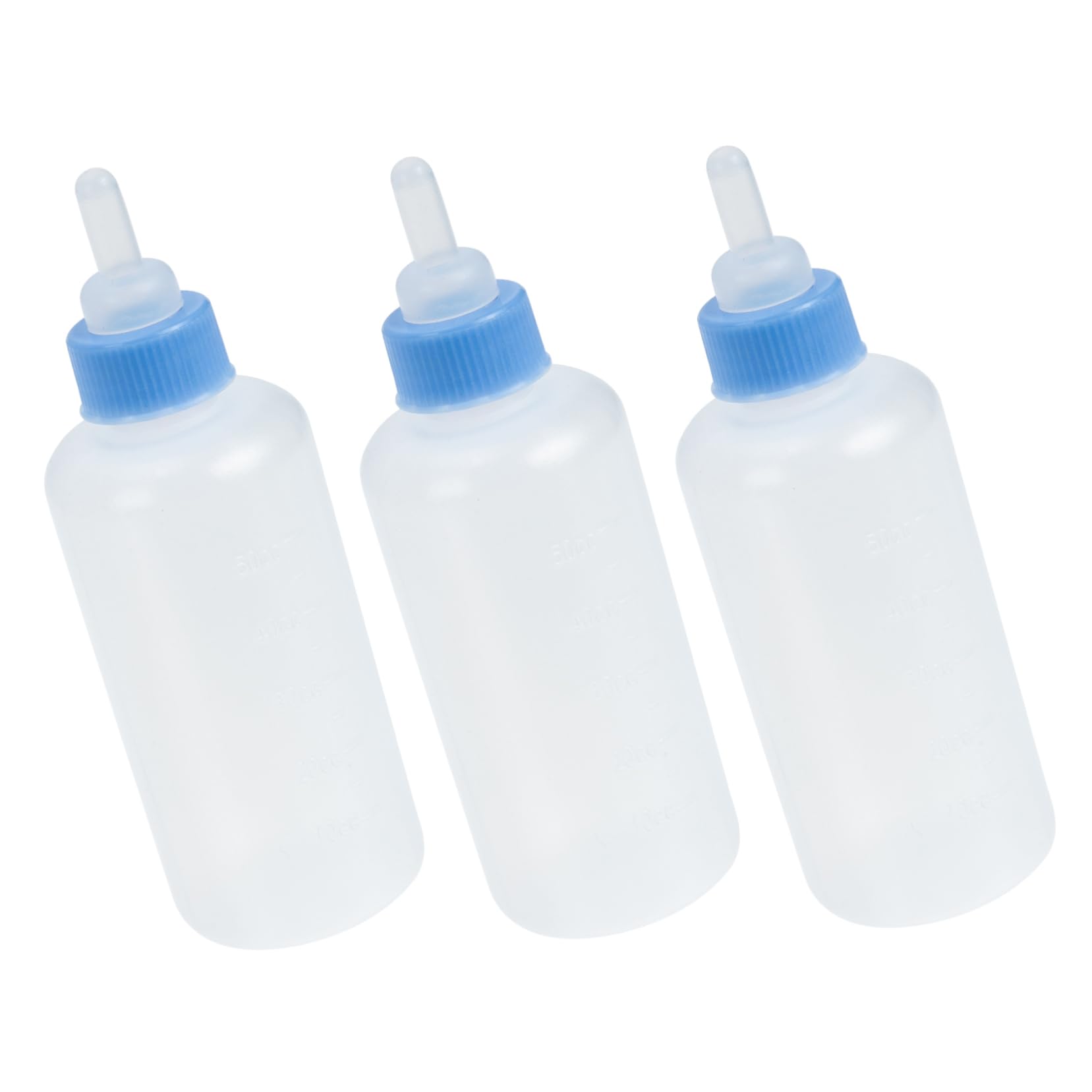 GRIRIW Newborn Kitten Nursing Bottle Lightweight Portable Pet Feeding 3pcs Cat Dog Milk Bottles Cat Nipples