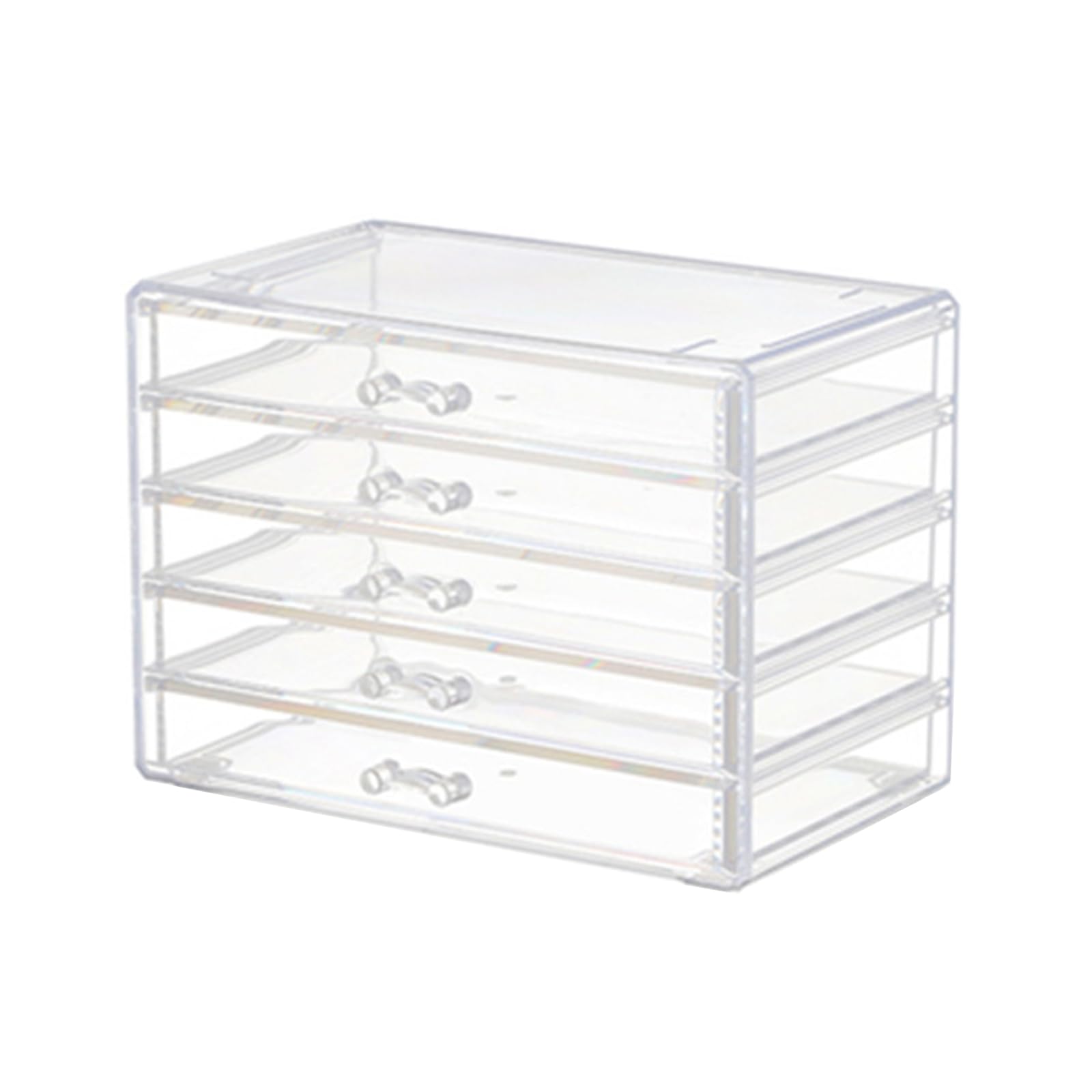 JTQYFI Acrylic Makeup and Jewelry Drawer Clear Acrylic Storage Box with Dustproof Drawers for Jewelry and Accessories Vanity Drawer Organizers