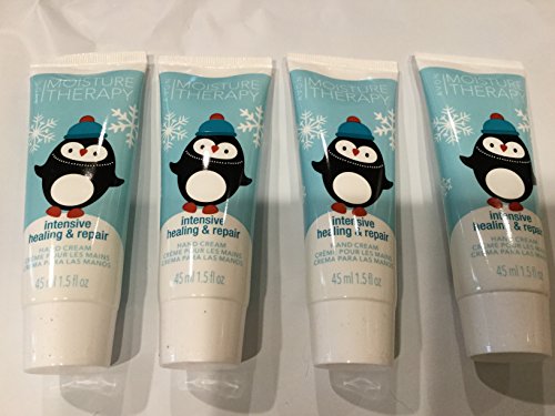Avon Moisture Therapy Holiday Hand Creams With Penguin Design, Lot of 4, 1.5 oz Each