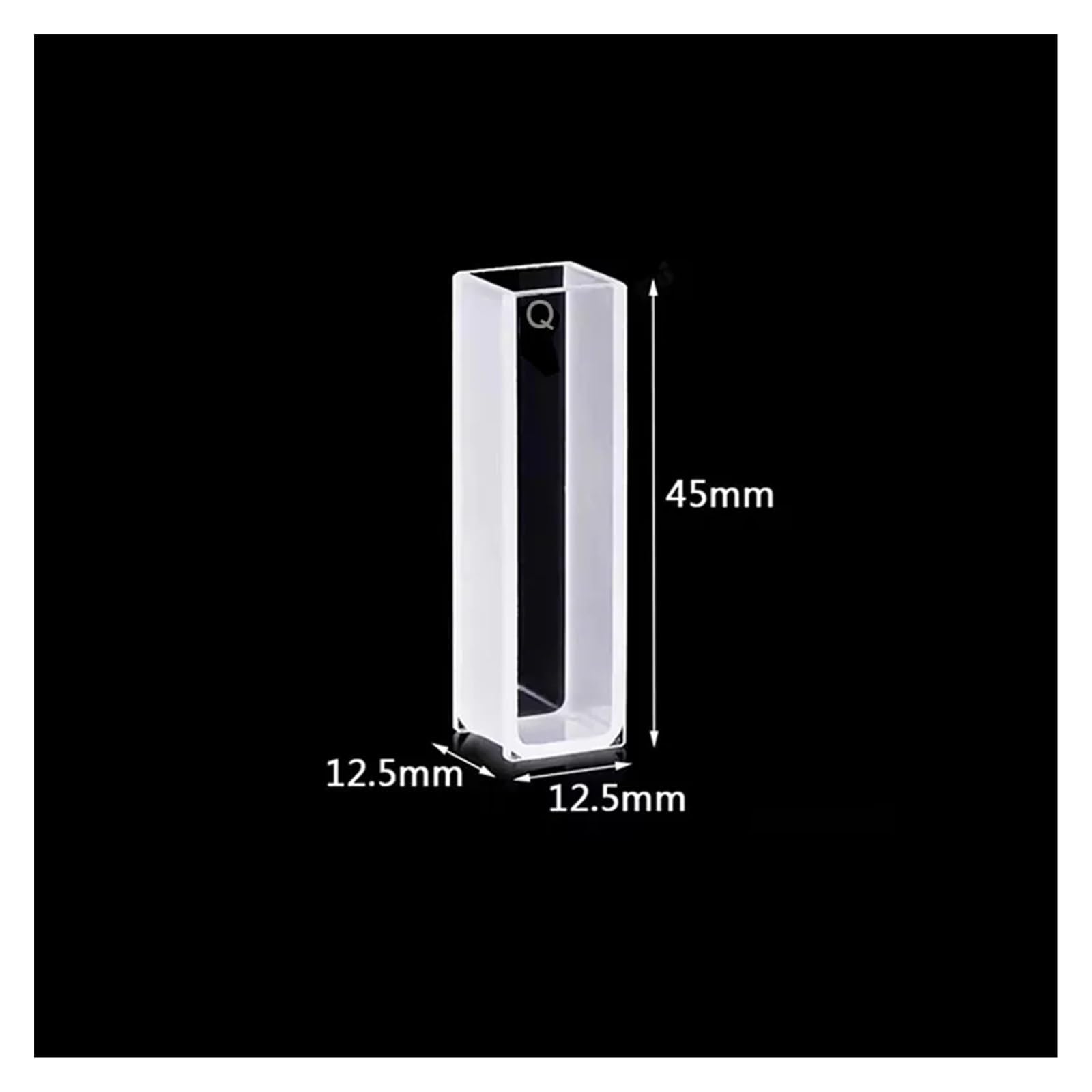 Cuvette al quarzo JGS1 da 2 pezzi con lunghezza del percorso di 10 mm coperchio for spettrofotometri
