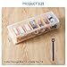 Fzooua Cable Organizer Storage Box with 8 Cable Ties, Clear Phone Charger Organizer Case Wire Organizers for Cords Electronic Storage Box for Drawer Desk Office Home (1 Pack)