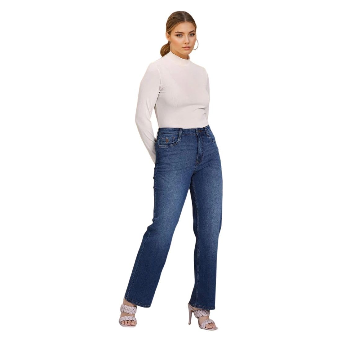 u.s. polo assn. Women's Mid Rise Relaxed Jeans-picture-43