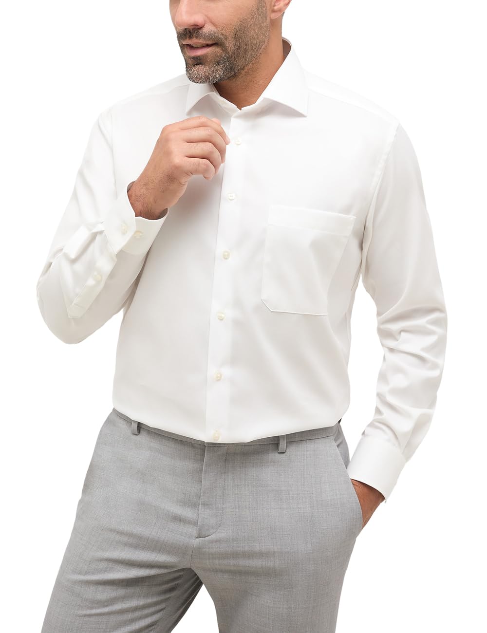 eterna Męska koszulka z krótkim rękawem Comfort Fit