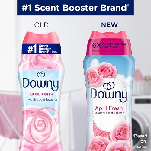 Image of Downy April Fresh In-Wash Laundry Scent Booster Beads, 13.4 oz, laundry scent beads, Long-lasting Freshness