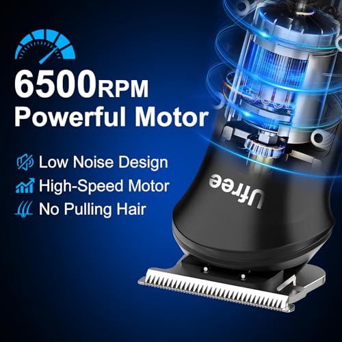 Image of Ufree Hair Clippers for Men, Beard Trimmer, Foil Shaver 3-in-1 Grooming Kit | Type-C Fast Charging & LED Display Pro Cordless Barber Clipper for Home Haircuts, T-Blade for Seamless Fades, for All Hair