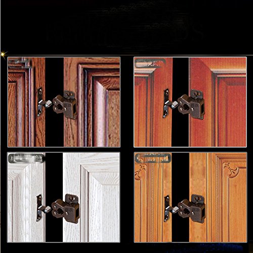 Eforlike 20 Pack Antique Bronzed Double Ball Roller Cupboard Cabinet Door Tension Catch Latch