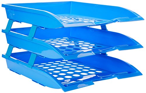 Image of Solo TR- 113 Paper and File Tray (3 Pcs.) XL - Blue