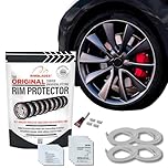 Rimblades Original White Alloy Wheel Protectors - Fits Up to 22” x 4 Wheels | For Curved/Round Edge Wheels | 9 Colour Options | Easy DIY Fit | Car Exterior Accessory