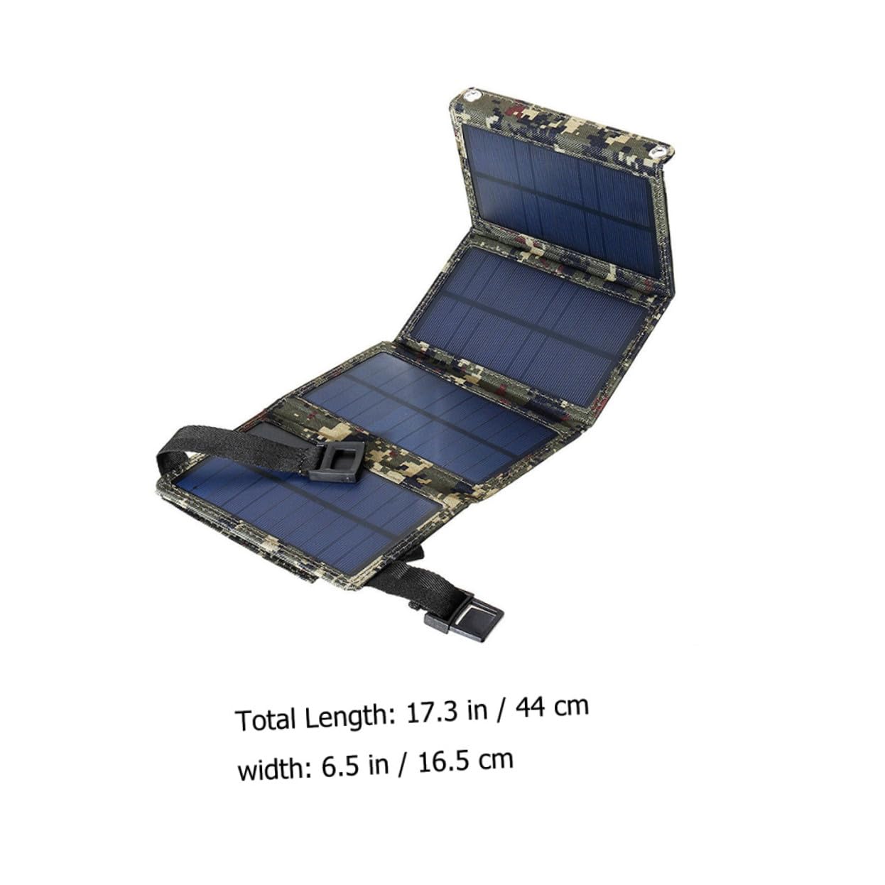 Veemoon Cargador De Panel De Células Solares Portátil para Teléfono Móvil y Batería Externa, Función USB De 10w 5v, Plegable y Resistente Al Agua, Adecuado para Uso Outdoor y Camping