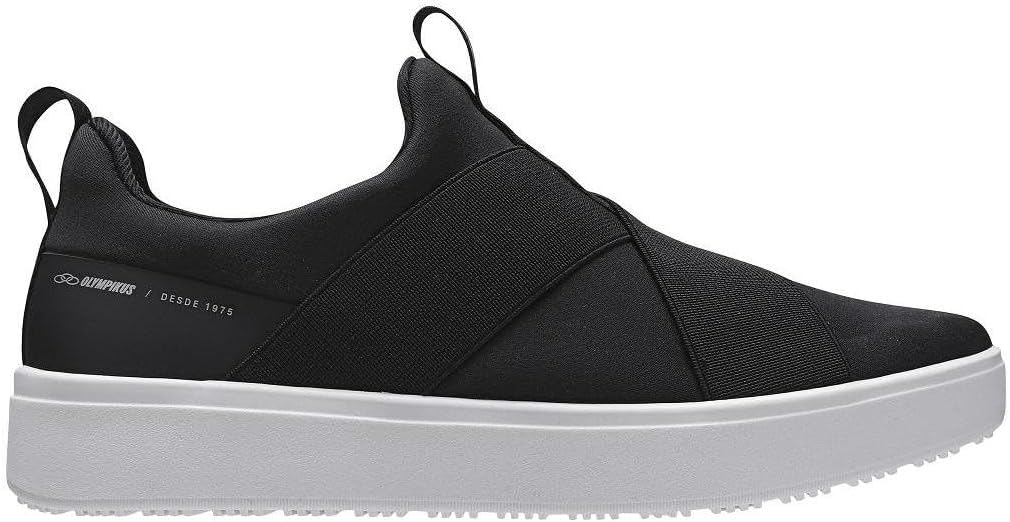 Tênis Casual Feminino Slip On Forever Preto Branco Olympikus
