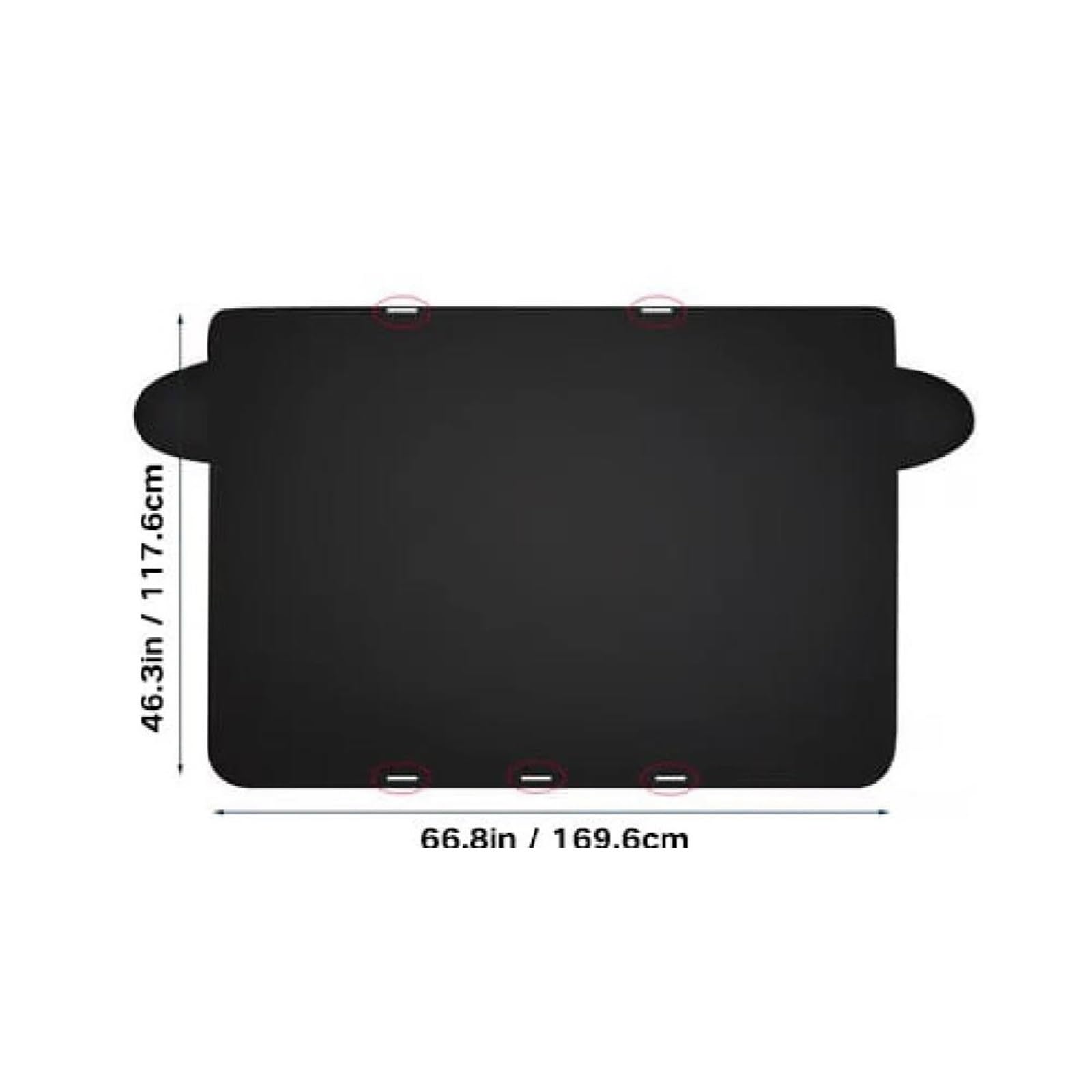 Copertura Parabrezza per Neve E Ghiaccio Parabrezza per Auto, Protezione Magnetica per Neve, Parasole Anteriore(2 Pieces)