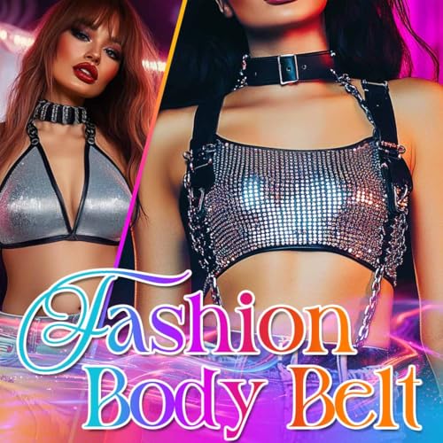 Nicute Leather Harness for Women Fashion Waist Strap Belt Wide Waist Belt Halloween Adjustable Belt Accessories3