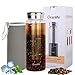 Cafetera fría, cafetera portátil con tapa hermética y filtro de malla de acero inoxidable reutilizable fácil de limpiar para tetera [750ml]