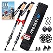 NORDMUT® Wanderstöcke Teleskop | Nordic Walking Stöcke Damen und Herren | Ultraleichte Trekkingstöcke [mit Gummipuffer-Set] verstellbar mit Echt Kork Griff