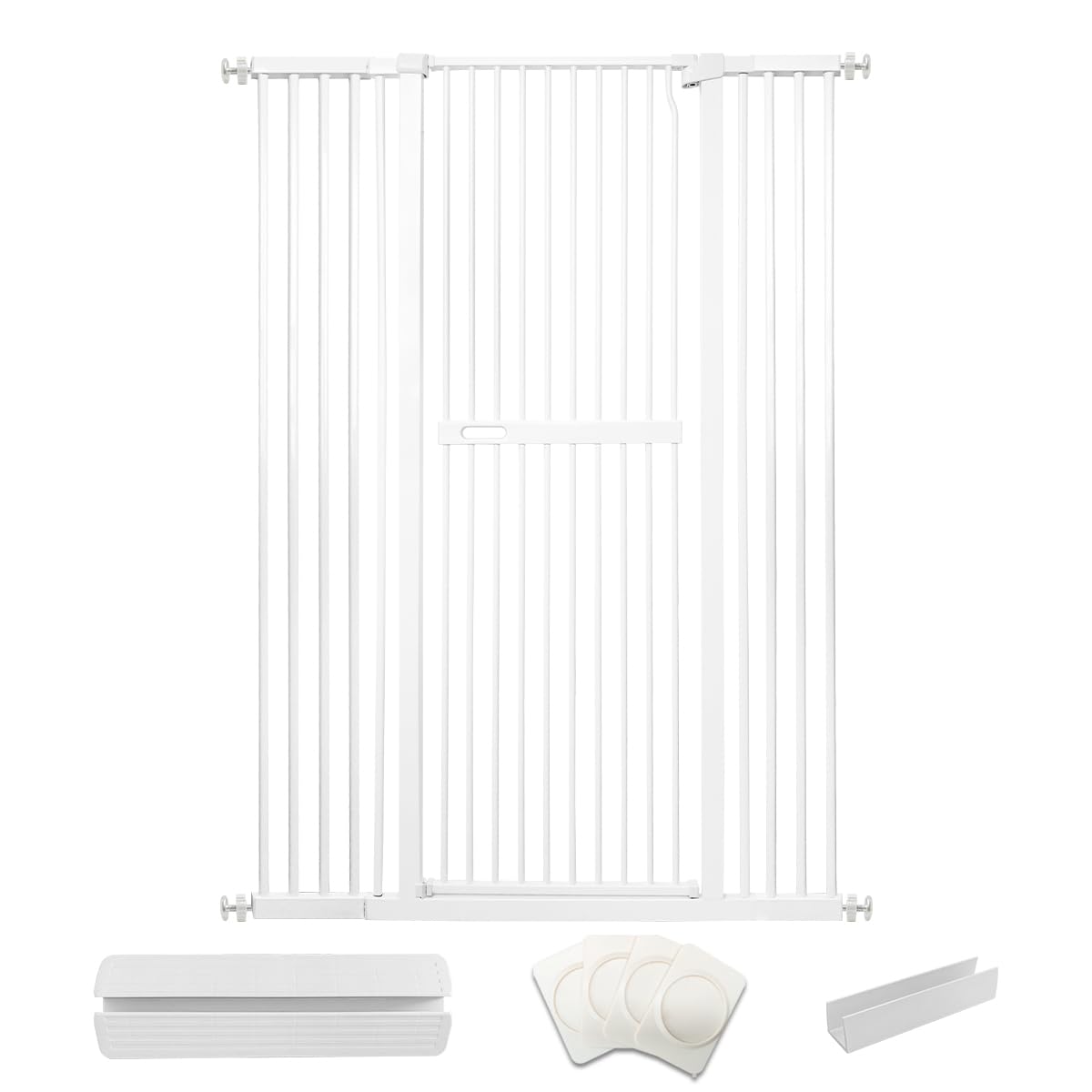 Amazon.co.jp: RAKU ペットゲート 猫 高さ155cm ドア付き 3.5cm柵間隔