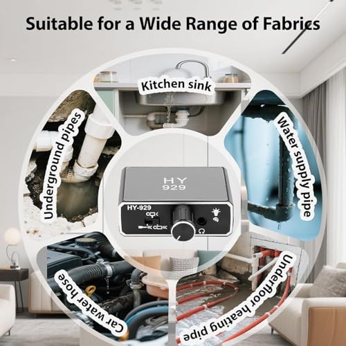 Image of Water Leak Detectors for Home - Professional Water Leak Detector with Dual Probes, Noise Reduction, and Headphones, High Sensitivity Sound Amplifier for Underground Pipe and Wall Leak Detection2