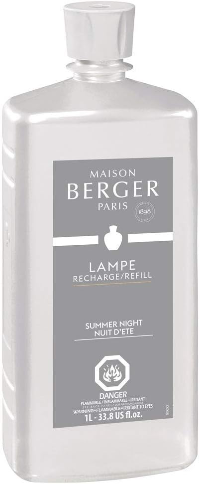 Lampe Berger Summer Night Fragrance Refill for Home Fragrance Oil Diffuser - 33.8 Fluid Ounces - 1 Liter