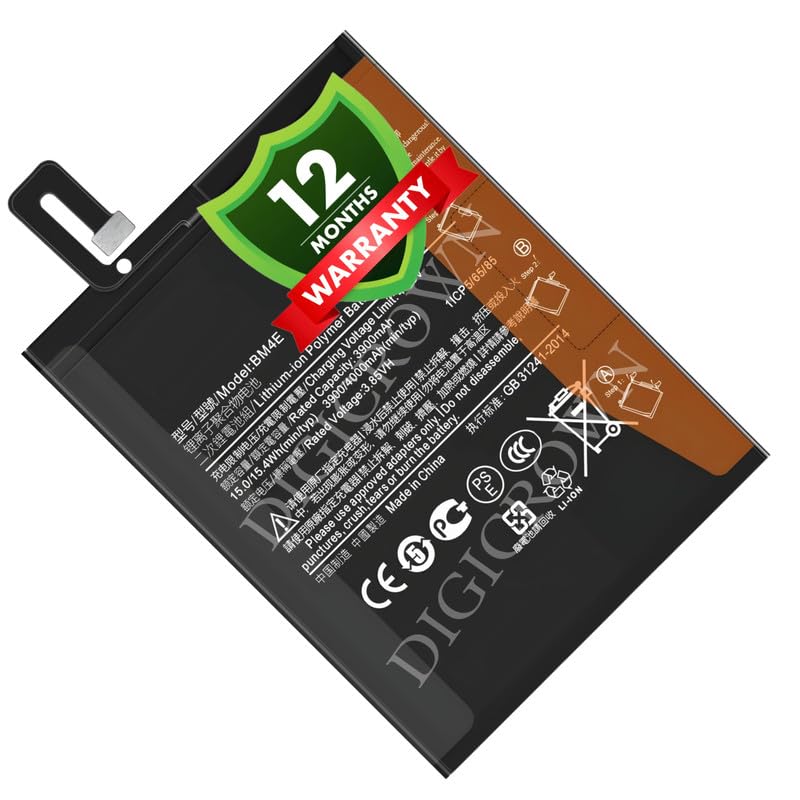 Image of Original BM4E Battery Compatible with Xiaomi Poco F1 - (4000 mAh) - 1 Year Warranty