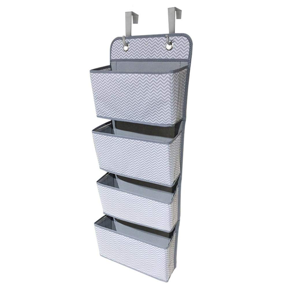 kingpo Multifunction 4-Layer Storage Bag Holder, Thick Clothes Storage Bag, Shoes Non-Woven Wardrobe Storage Bag for Clothes Blanket Wardrobe