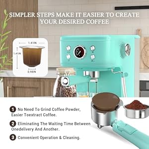 Espressomachineexpressocoffeemachines20bar2in1lattecappuccinomachinewithmilkfrothersteamwandcompatiblefornsoriginalcapsulesblue Urban Country Home Decor Espresso machine expresso coffee machines 20 bar 2 in 1 latte cappuccino machine with milk frother steam wand compatible for ns original capsules blue urban country home decor