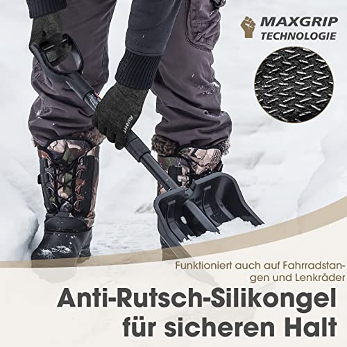 Rahhint Winterhandschuhe Herren Damen Touchscreen Thermohandschuhe Warme Wollstrickhandschuhe mit Fleecefutter