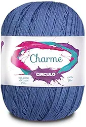 Fio Linha Charme 396m e 150g Ideal p/Crochê e Tricô Marca Círculo (2931 - NAÚTICO)