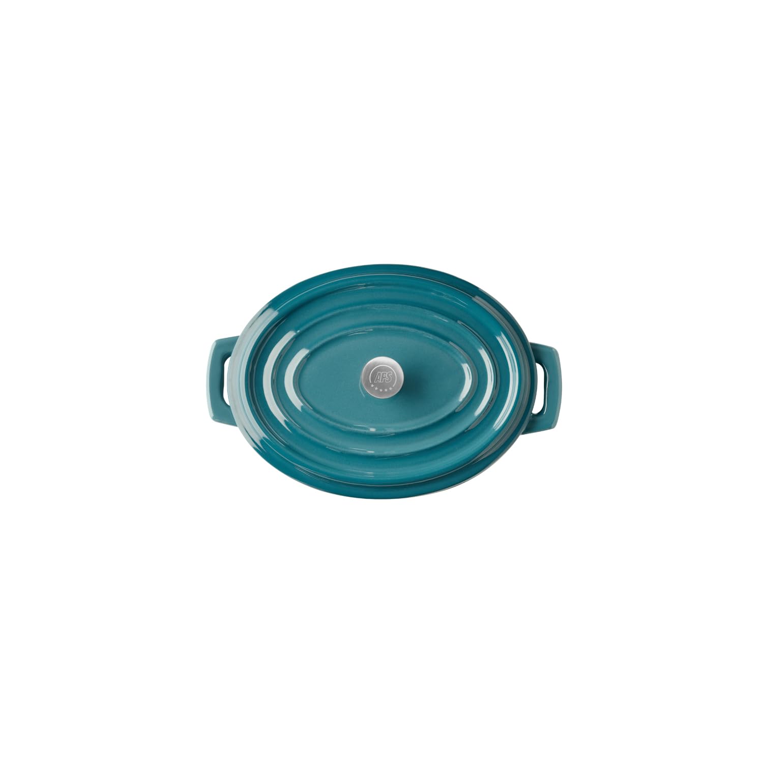 APS 88335 Mini rondel z pokrywką 5 STARS – żeliwo emaliowane, 0,45 litra, turkusowy, nadaje się do kuchenek indukcyjnych