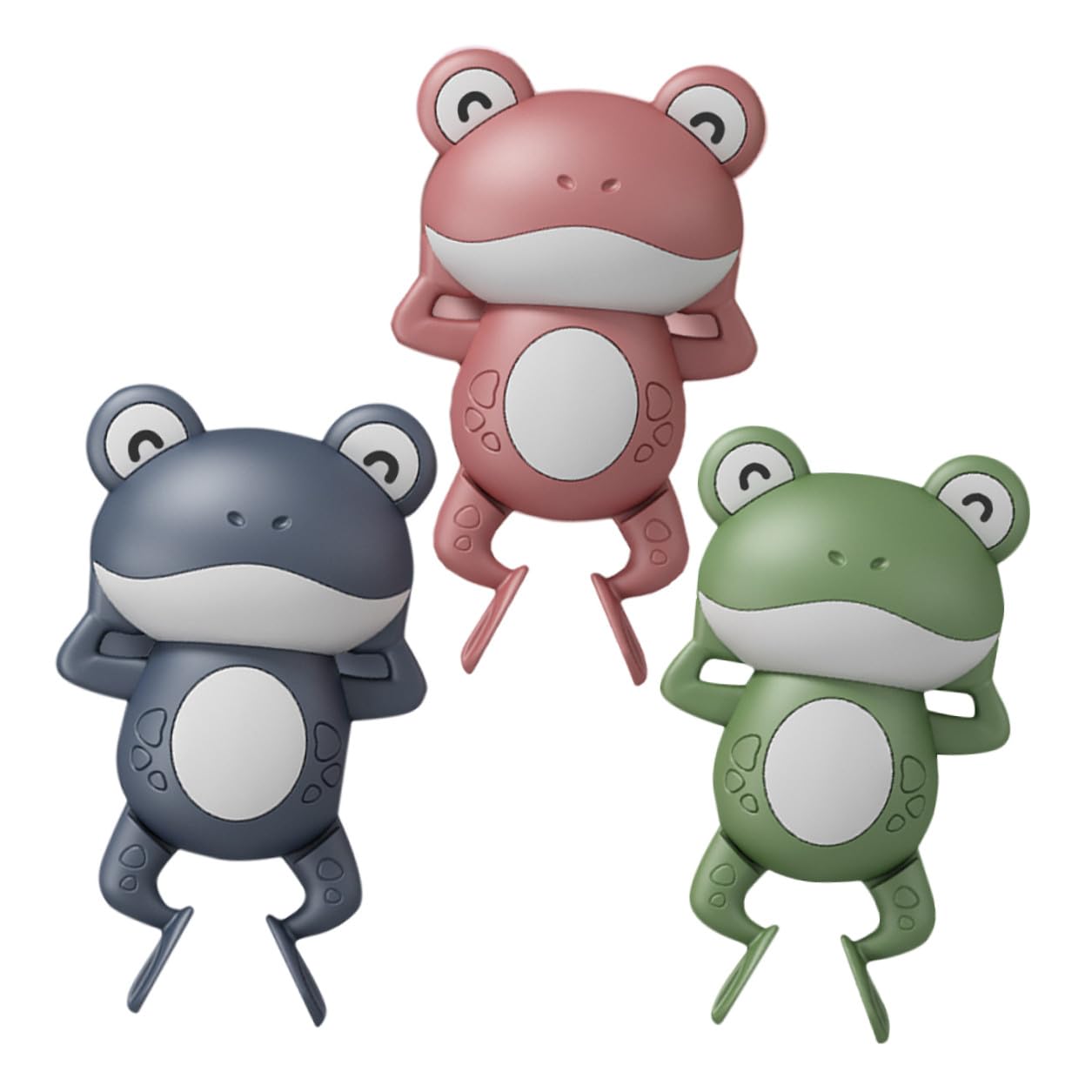 Jouet de Bain pour Bébé Grenouille à Remonter, Lot 3 Pièces