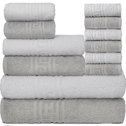 Blanco Gris - Juego completo 12 piezas